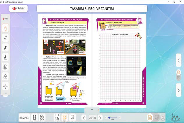 Teknoloji ve Tasarım Dersi Akıllı Tahta Uygulaması